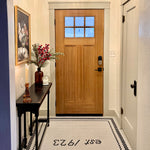 PINNACLE Craftsman 6 Lite Glass Wood-Like Fiberglass Front Door