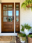 Modern Farmhouse Clear Glass Douglas Fir Exterior Door