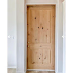 Rustic Farmhouse Knotty Alder Wood Square Top Interior Door