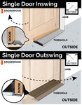 Porte extérieure en verre transparent Craftsman Douglas Fir à 3 carreaux