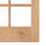 French Knotty Alder 10 Lite Clear Glass Exterior Door