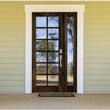 French Knotty Alder 12 Lite Clear Glass Exterior Door