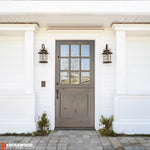 Modern Farmhouse Knotty Alder 9 Lite Exterior Dutch Door