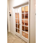 French 10 Lite Glass Window MDF Interior Double Door