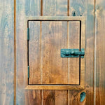 Mediterranean Arch Top Knotty Alder Wood Front Door