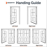 Craftsman Knotty Alder 6 Lite Clear Glass Exterior Door